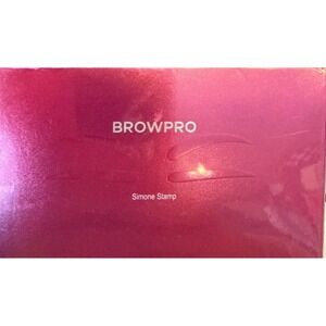 BROWPRO Simone Stamp Eyebrow Powder Makeup Kit Light Brown Unibrow 6g New